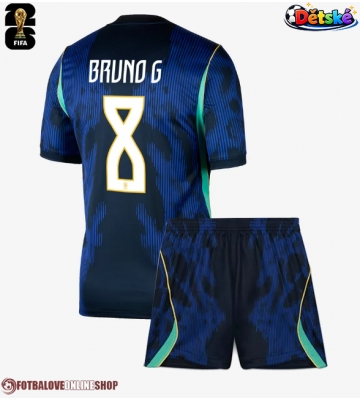 Brazílie Bruno Guimaraes #8 Venkovní dres komplet pro Děti MS 2026 Krátkým Rukávem (+ Krátké kalhoty)